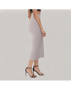 Lazy Style Drape High Waist Suit Skirt 
