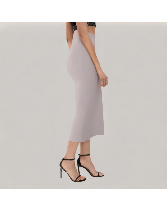 Lazy Style Drape High Waist Suit Skirt 