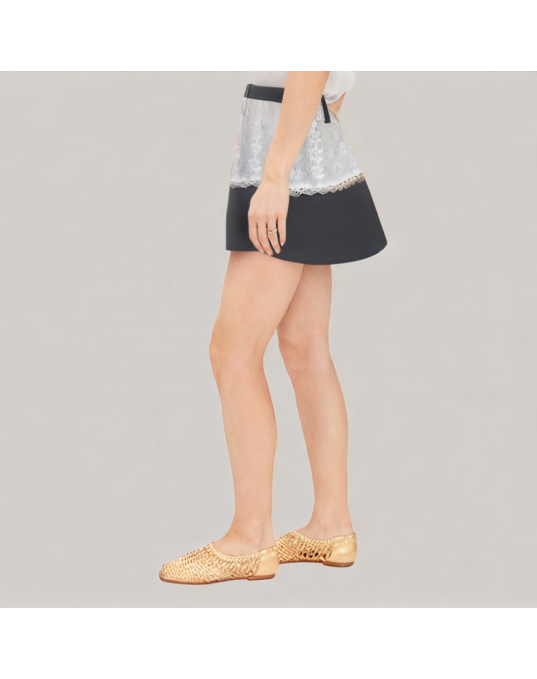 Lace Stitching Suit Skirt 