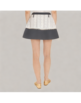 Lace Stitching Suit Skirt 