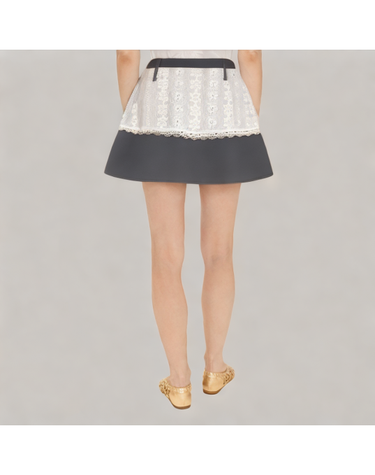 Lace Stitching Suit Skirt 