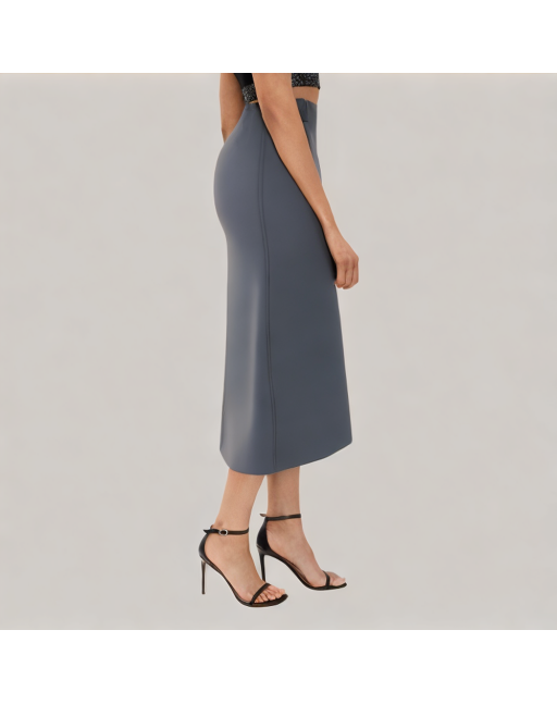 A Line Mid Length Suit Skirt 