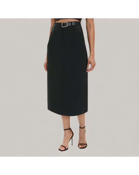 Classic Grey Urban Suit Skirt