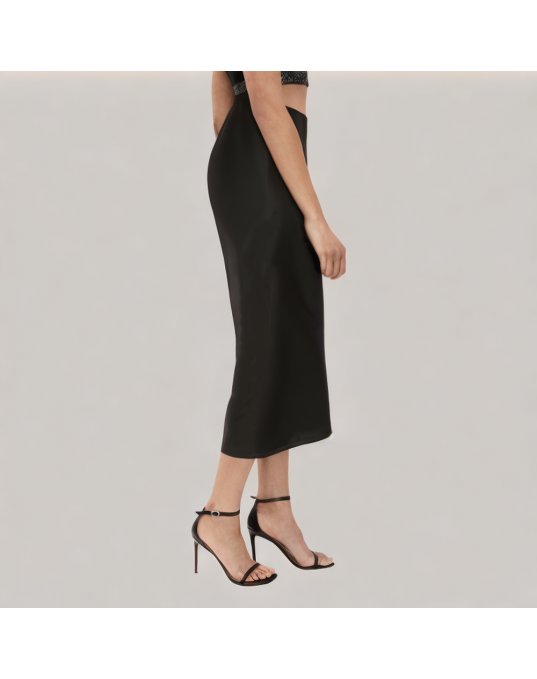 Classic Grey Urban Suit Skirt