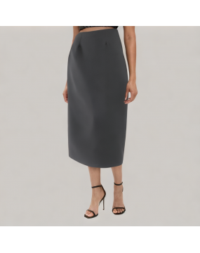 High Waisted Versatile A Line Suit Skirt 