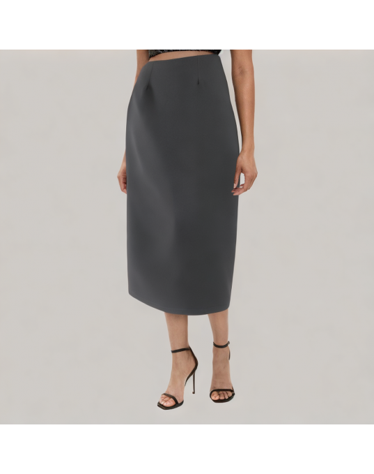 High Waisted Versatile A Line Suit Skirt 
