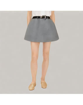 High Waisted Short Suit Skirt 