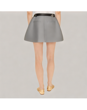High Waisted Short Suit Skirt 