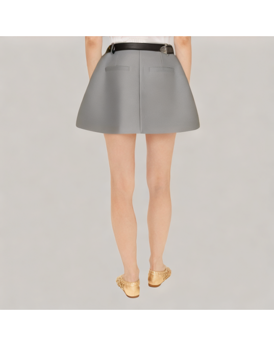High Waisted Short Suit Skirt 