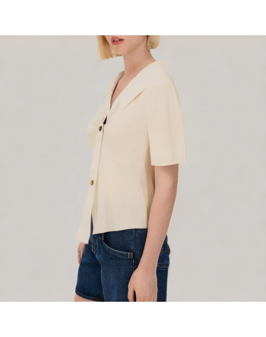 V Neck Short Sleeved Shirt 