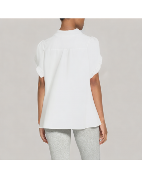 Women's Summer Ruffle Short Sleeve Shirt 