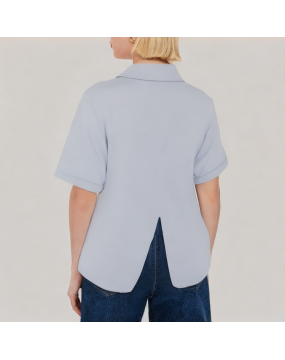 Summer Lace Patchwork Short Sleeved Shirt