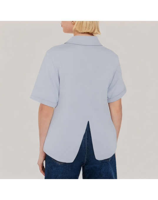 Summer Lace Patchwork Short Sleeved Shirt