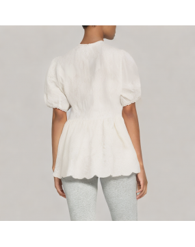 Ladies Lace Embroidered Shirt 