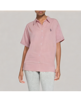 Retro Age Reducing Striped Short Sleeved Shirt 