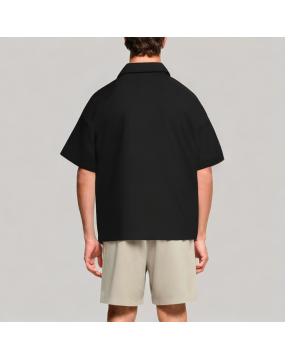 Men's Solid Color Short Sleeved Polo Shirt