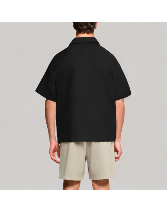 Men's Solid Color Short Sleeved Polo Shirt