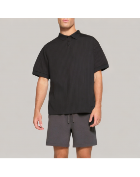 Men's Solid Color Ice Silk Polo Shirt