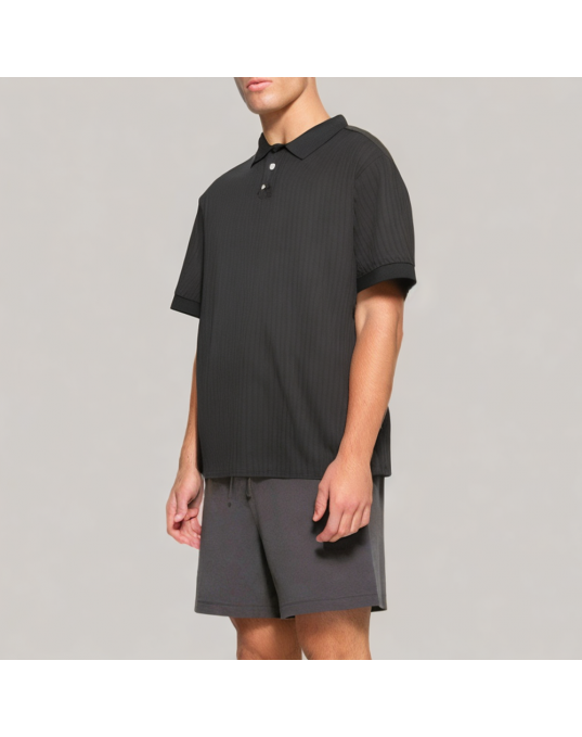 Men's Solid Color Ice Silk Polo Shirt