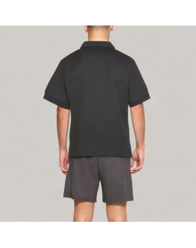 Men's Solid Color Ice Silk Polo Shirt