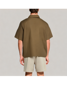 Men's Retro Solid Color Short Sleeve POLO Shirt 