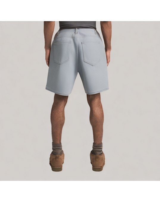 Light Blue Ripped Denim Shorts