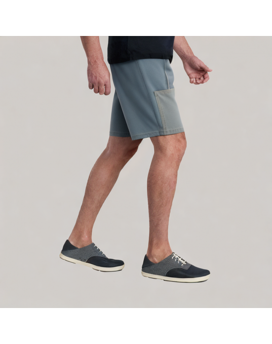 Patchwork Pockets Contrasting Denim Shorts 