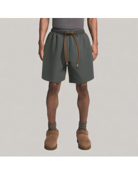 Retro Ice Silk Cool Drawstring Shorts 