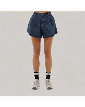 Retro High Waisted Denim Shorts 