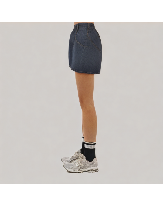 Retro High Waisted Denim Shorts 