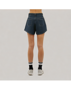 Retro High Waisted Denim Shorts 