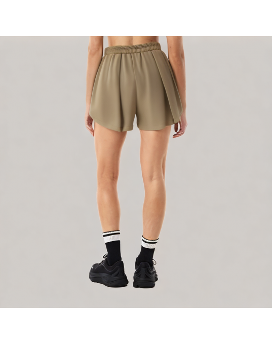 Women's Casual Pleated Suit Shorts 