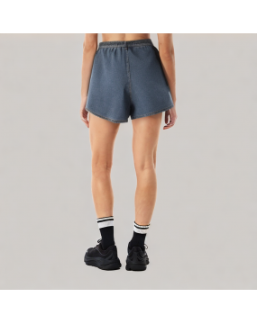 Loose Blue A Line Denim Shorts 