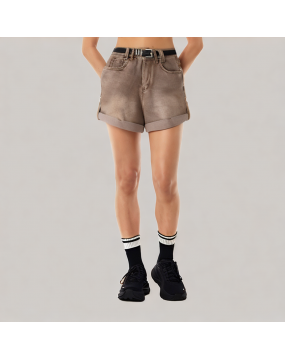 High Quality Wide Leg Denim A Line Shorts 