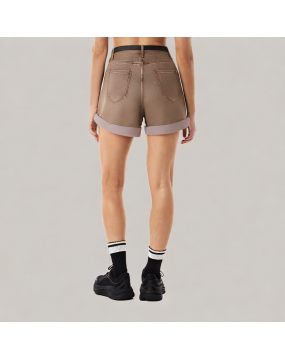 High Quality Wide Leg Denim A Line Shorts 