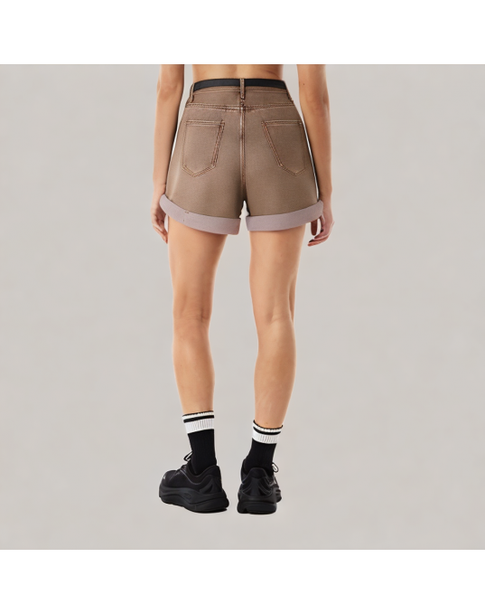 High Quality Wide Leg Denim A Line Shorts 