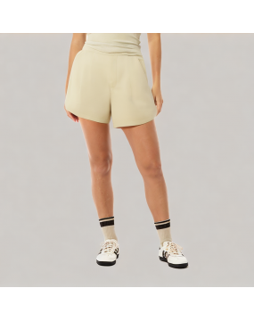 Versatile High Waisted Suit Shorts
