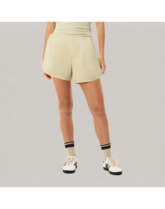 Versatile High Waisted Suit Shorts