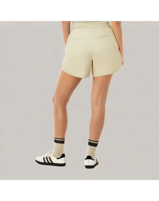 Versatile High Waisted Suit Shorts