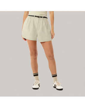 Retro Commuter High Waist Wide Leg Shorts 