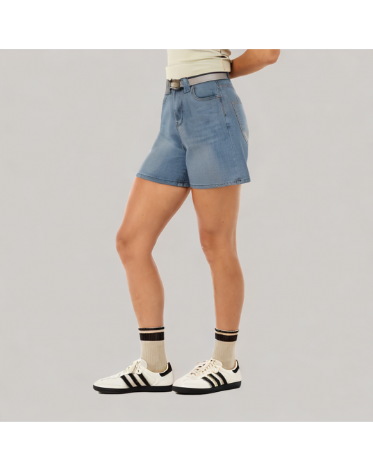 Summer Casual Light Blue Denim Shorts 