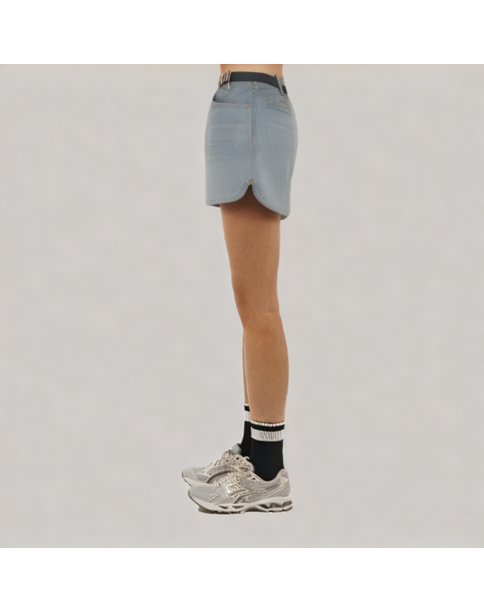 Niche Split High Waist Denim Shorts 
