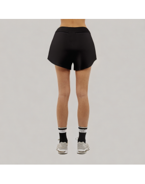 Black Summer Drawstring Casual Shorts 