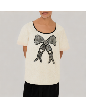Summer Daily Knitted Short Sleeved T Shirt 