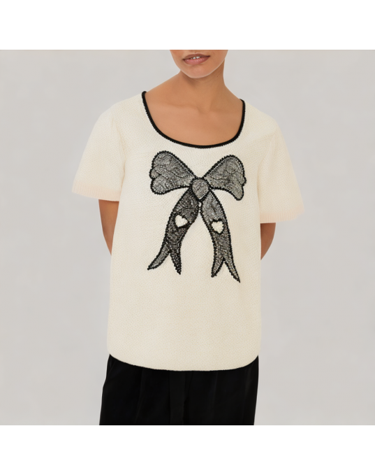 Summer Daily Knitted Short Sleeved T Shirt 