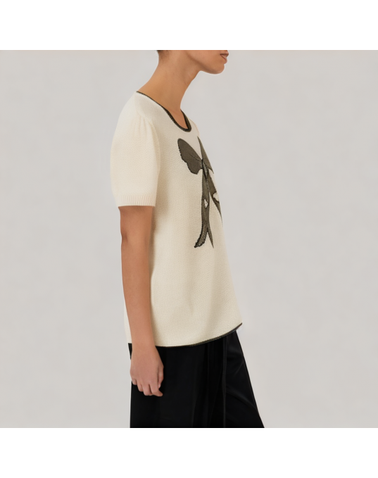 Summer Daily Knitted Short Sleeved T Shirt 