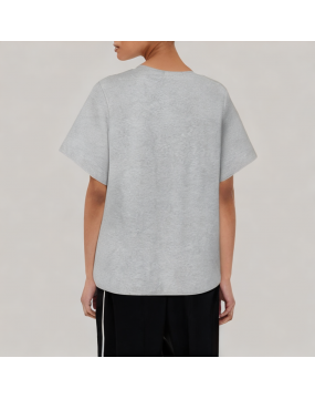Three Dimensional Bow Short Sleeved T Shirt