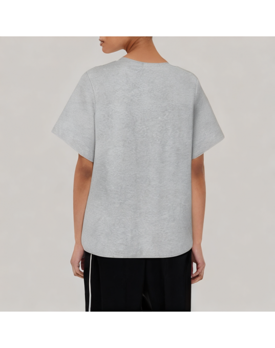 Three Dimensional Bow Short Sleeved T Shirt