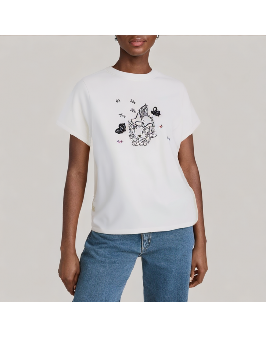 Drawstring Design Short Sleeved T Shirt 