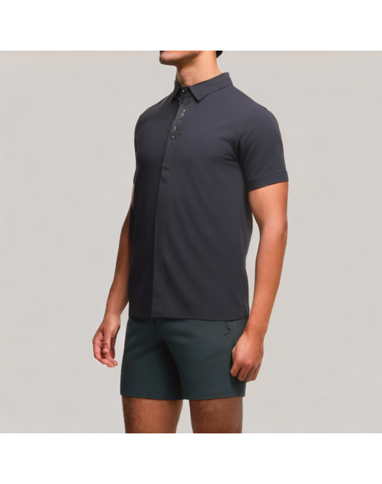 Men's Cotton Short Sleeved Shirt 